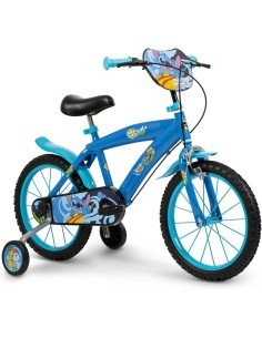 BICI, STITCH, 16 POLLICI, MULTICOLORE, BAMBINI, 93X56X21 CM, STABILITÀ, COMFORT, REGALO