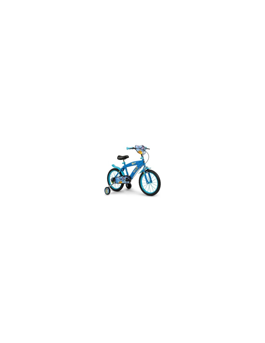 BICI, STITCH, 16 POLLICI, MULTICOLORE, BAMBINI, 93X56X21 CM, STABILITÀ, COMFORT, REGALO