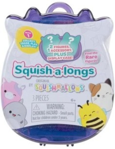 Mini Squishmallows da 2,5 cm Serie 1 con Anello – Set da 2 Personaggi Collezionabili