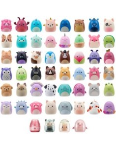 Mini Squishmallows da 2,5 cm Serie 1 con Anello – Set da 2 Personaggi Collezionabili