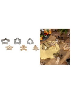SET 3 STAMPINI 204674 INOX DEC.NATALIZIO CON TIMBRI