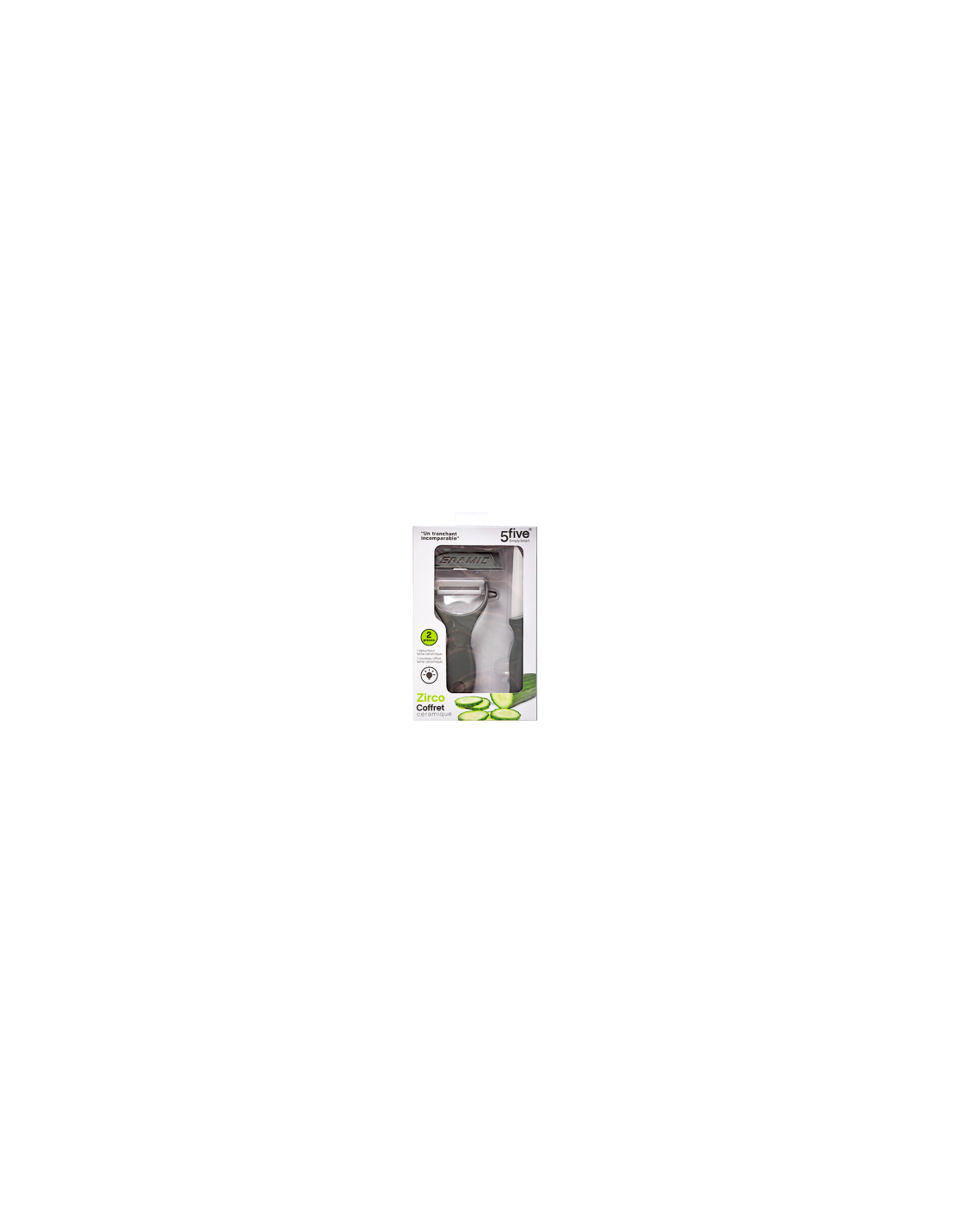 SET SBUCCIATORE+COLTELLO 146629 CERAMICA/PLASTICA