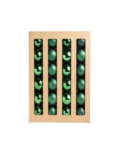 CONF 24 SFERE VERDI 6CM PLASTICA