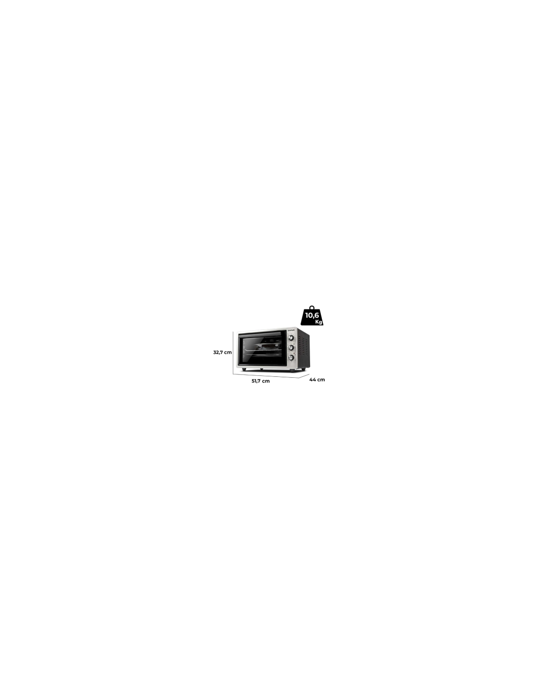 Forno Elettrico Ventilato Rostò 37L G3 Ferrari G10152
