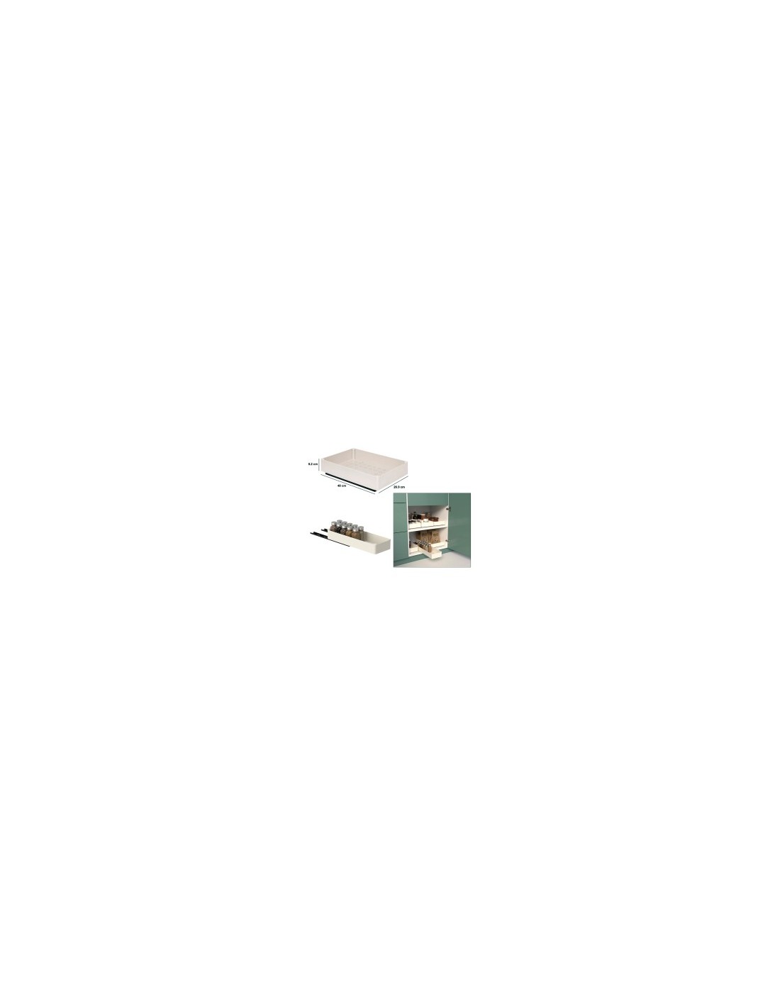 Organizer da Scrivania 40 cm Beige