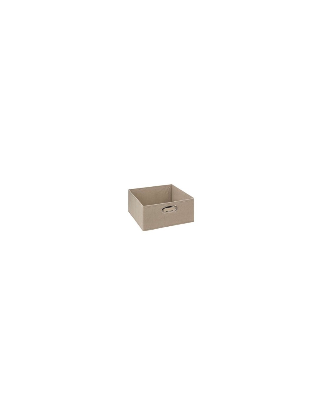 Scatola Portaoggetti in Lino 31x31x15 cm Beige