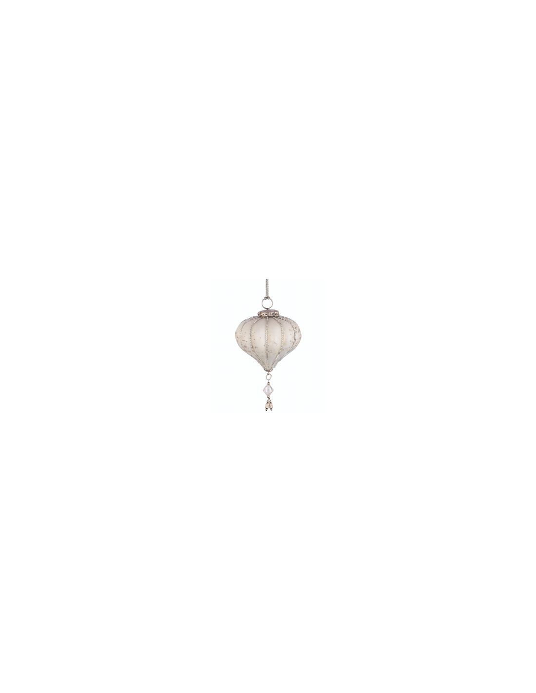 PENDENTE VETRO VALIANT 9,5CM BIANCO