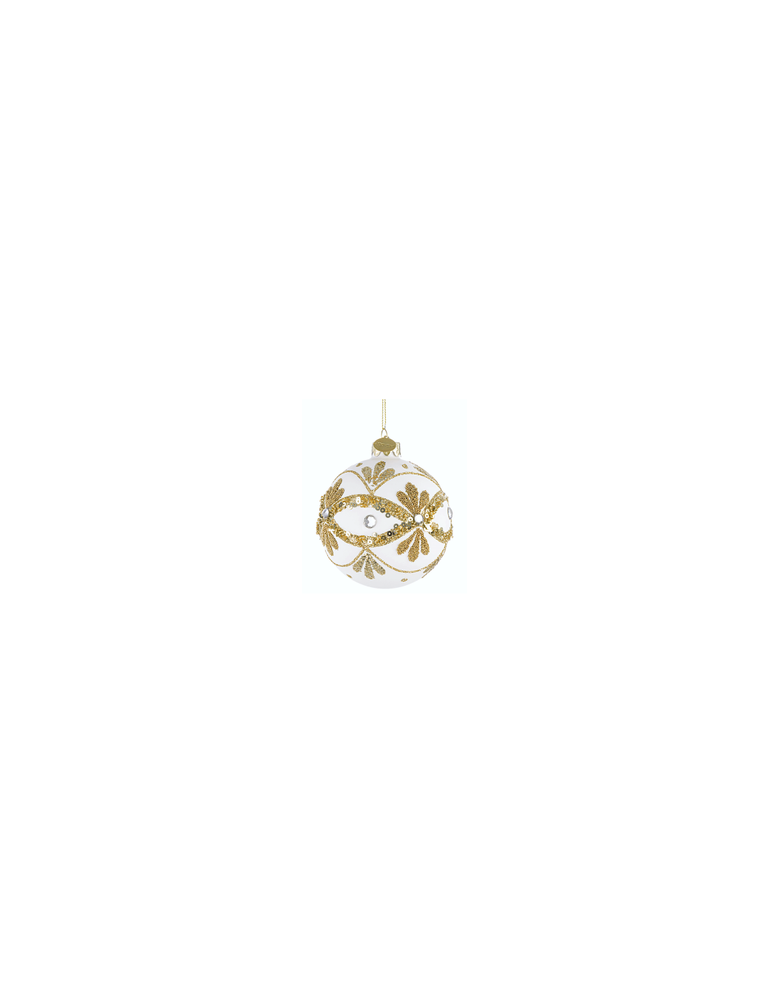 SFERA GLEEFUL 10CM VETRO CHAMPAGNE