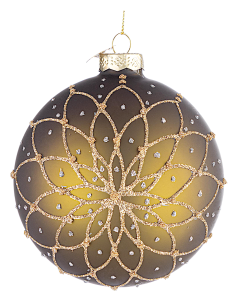 SFERA FLORID 10CM VETRO VERDE SCURO
