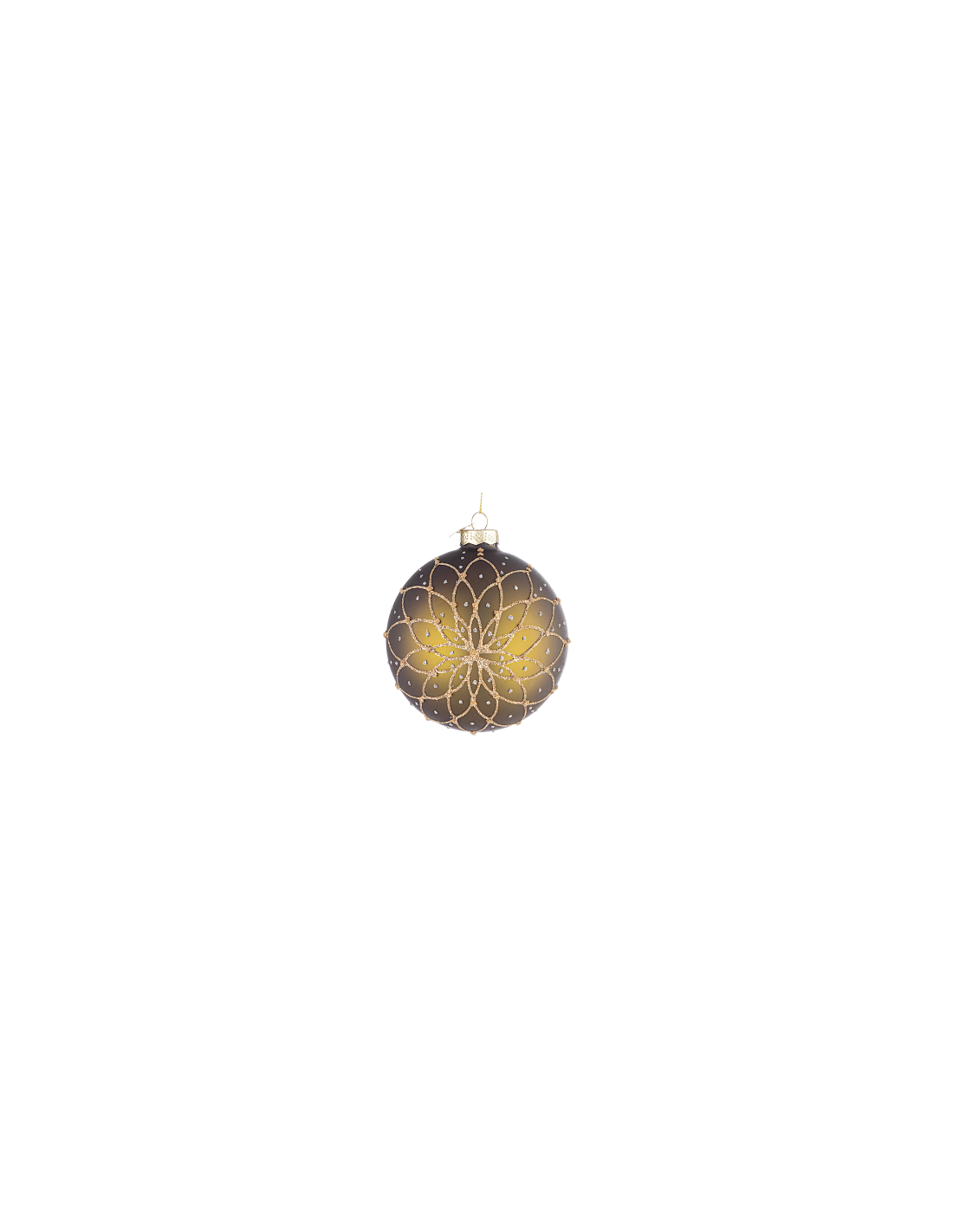 SFERA FLORID 10CM VETRO VERDE SCURO