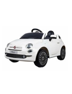 AUTO ELETTRICA CON TELECOMANDO, GIOCO BAMBINI FIAT 500 12V BIANCA