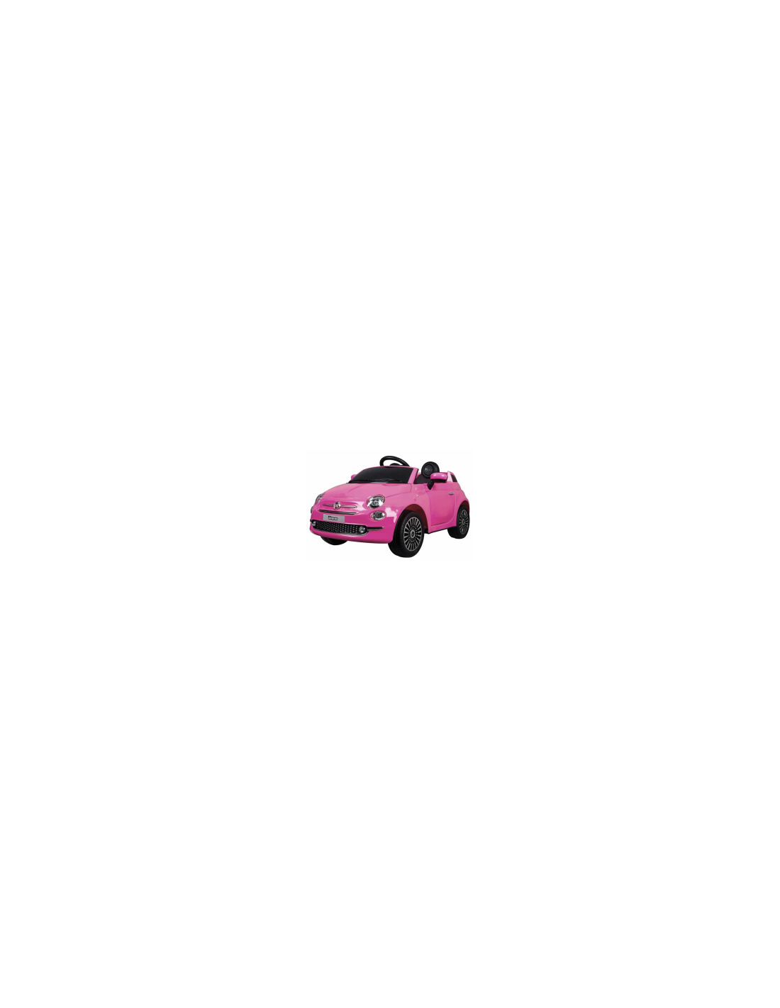 AUTO ELETTRICA CON TELECOMANDO, GIOCO BAMBINI FIAT 500 12V ROSA