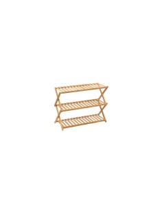 5five – Scarpiera pieghevole 9 scomparti in bambù beige