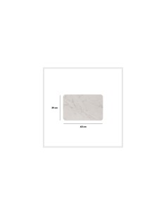 Tappeto in diatomite Lea 39x60 cm bianco