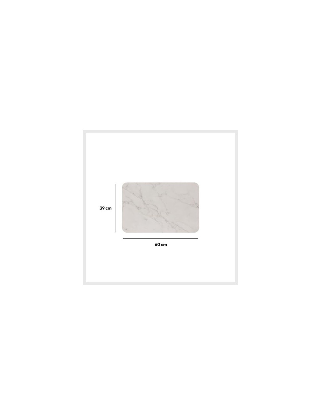 Tappeto in diatomite Lea 39x60 cm bianco