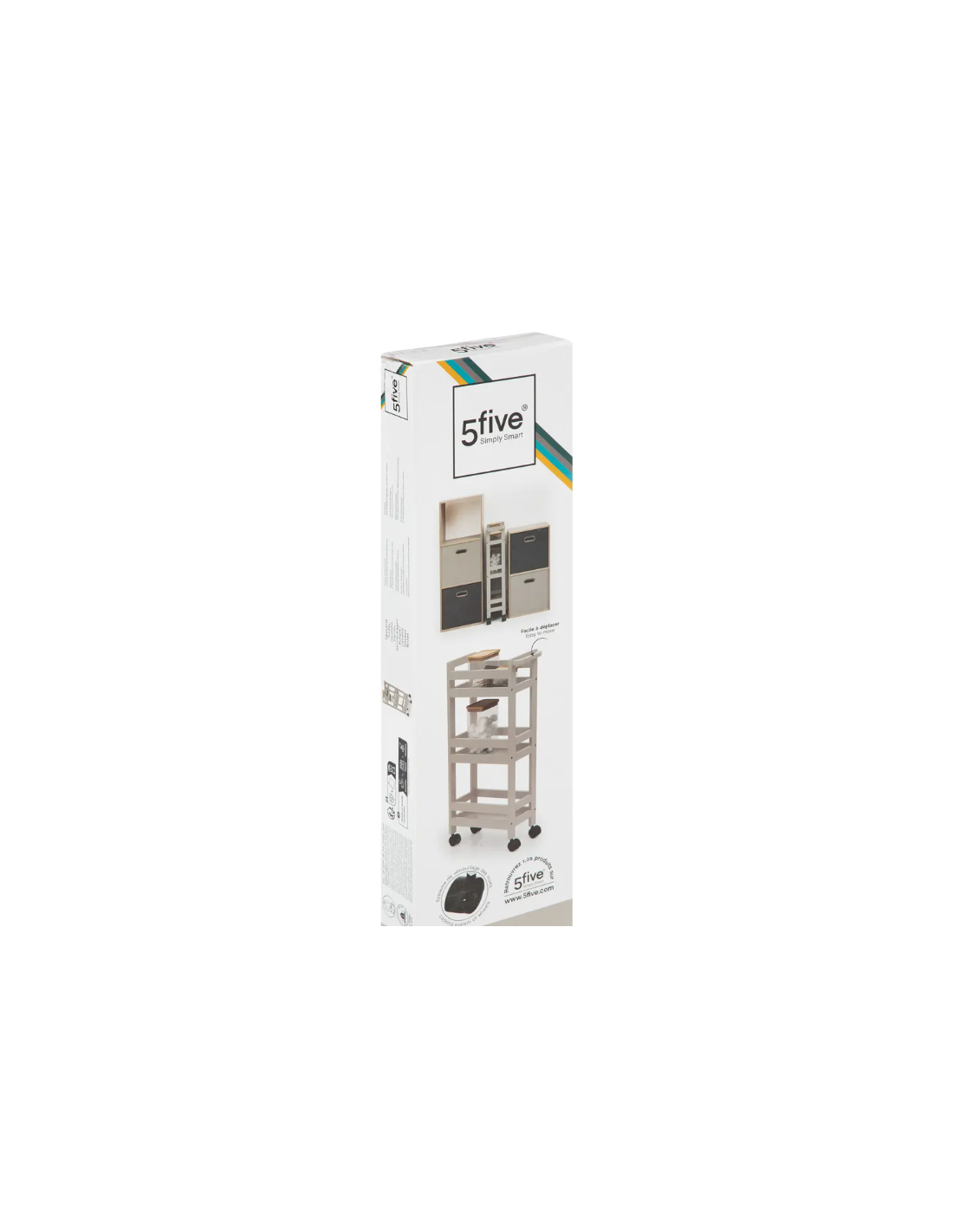 CARRELLO 174762O CON RUOTE 3P BEIGE su TreG Ingrosso