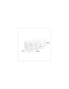 5five Organizer Selena 4 scomparti trasparente – Da tavolo