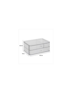 5five Organizzatore per cassetti Plastor 23,3 x 10,5 cm trasparente