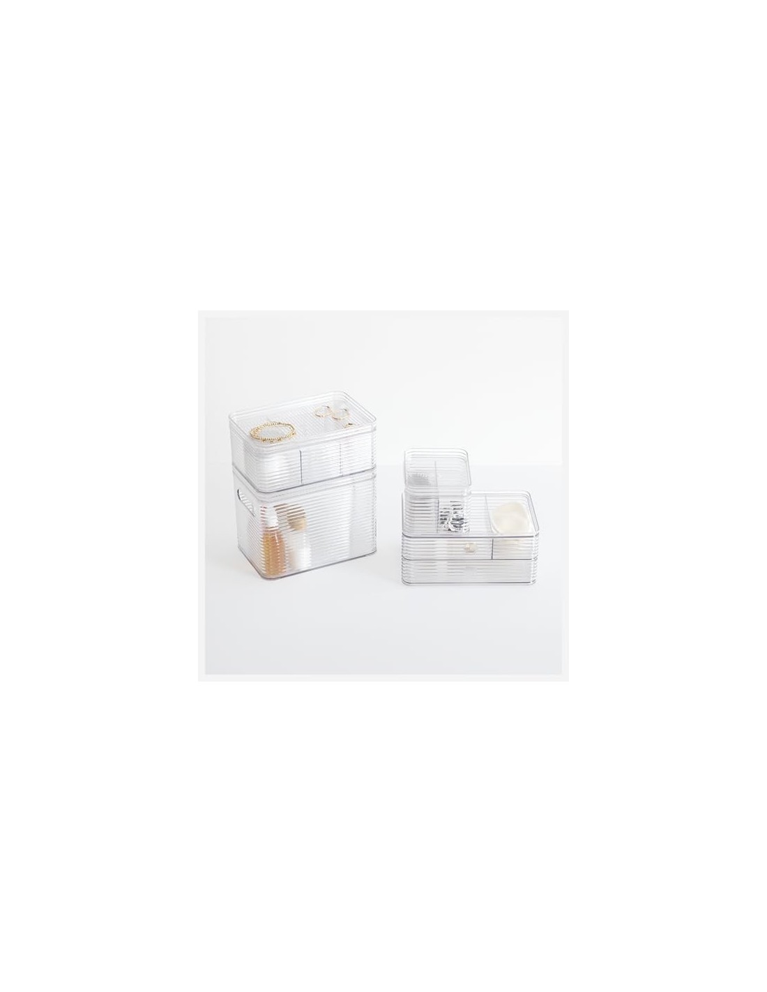 5five Organizzatore per cassetti Plastor 23,3 x 10,5 cm trasparente