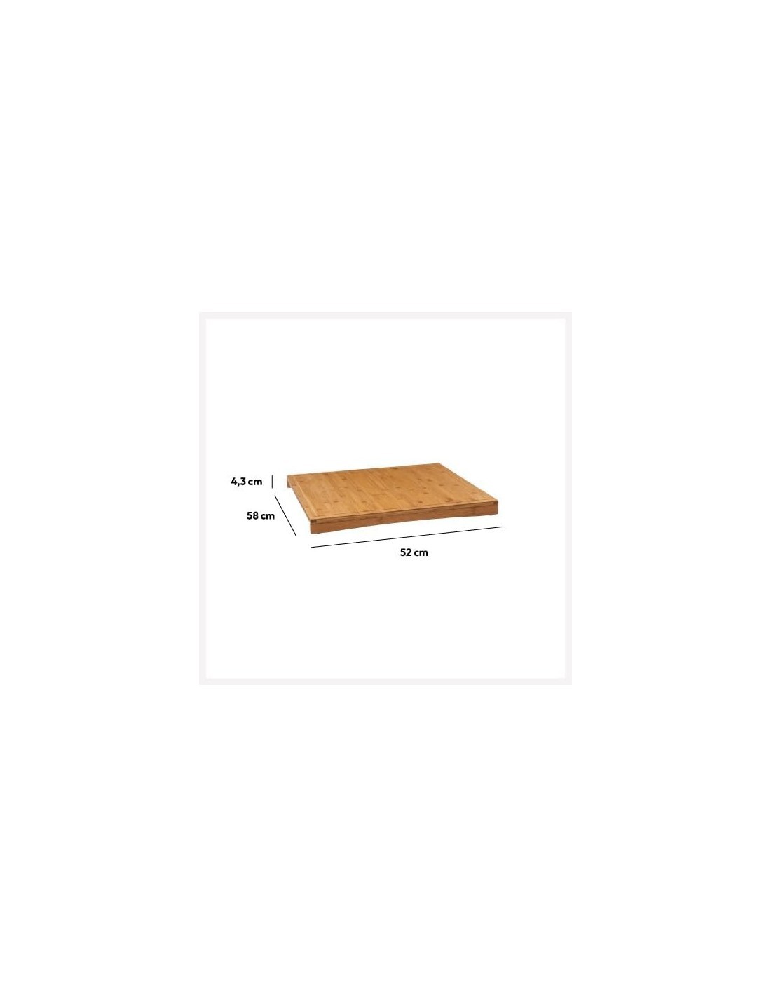 Tagliere Copri Piano di Cottura – 52 x 58 cm, Bambù
