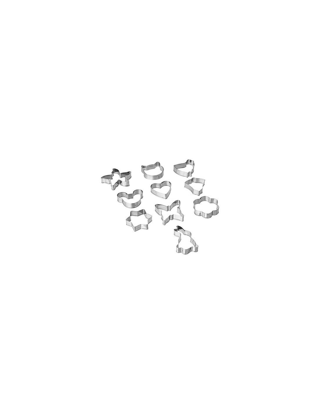 SET 10 TAGLIABISCOTTI 151190 ACCIAIO su TreG Ingrosso