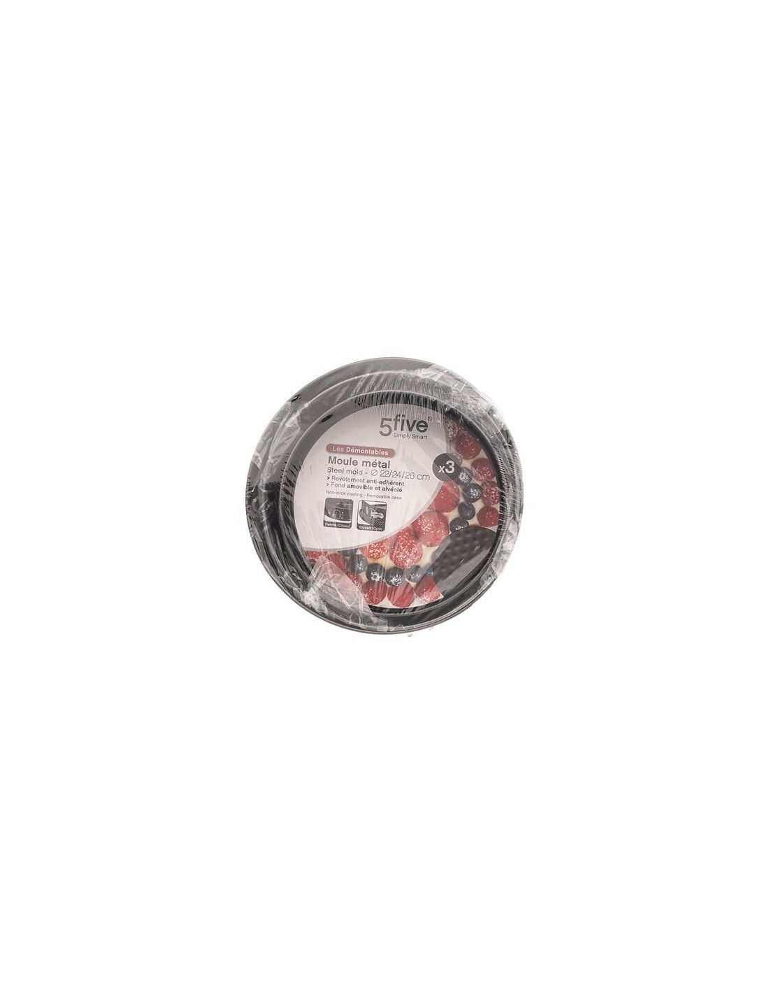 SET 3 TORTIERE 22-24-26CM su TreG Ingrosso