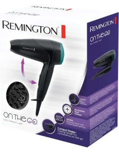 ASCIUGACAPELLI D1500 2000W DA VIAGGIO CON DIFFUSORE REMINGTON su Tr...