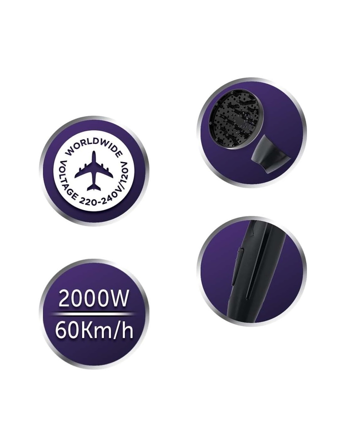 ASCIUGACAPELLI D1500 2000W DA VIAGGIO CON DIFFUSORE REMINGTON su Tr...