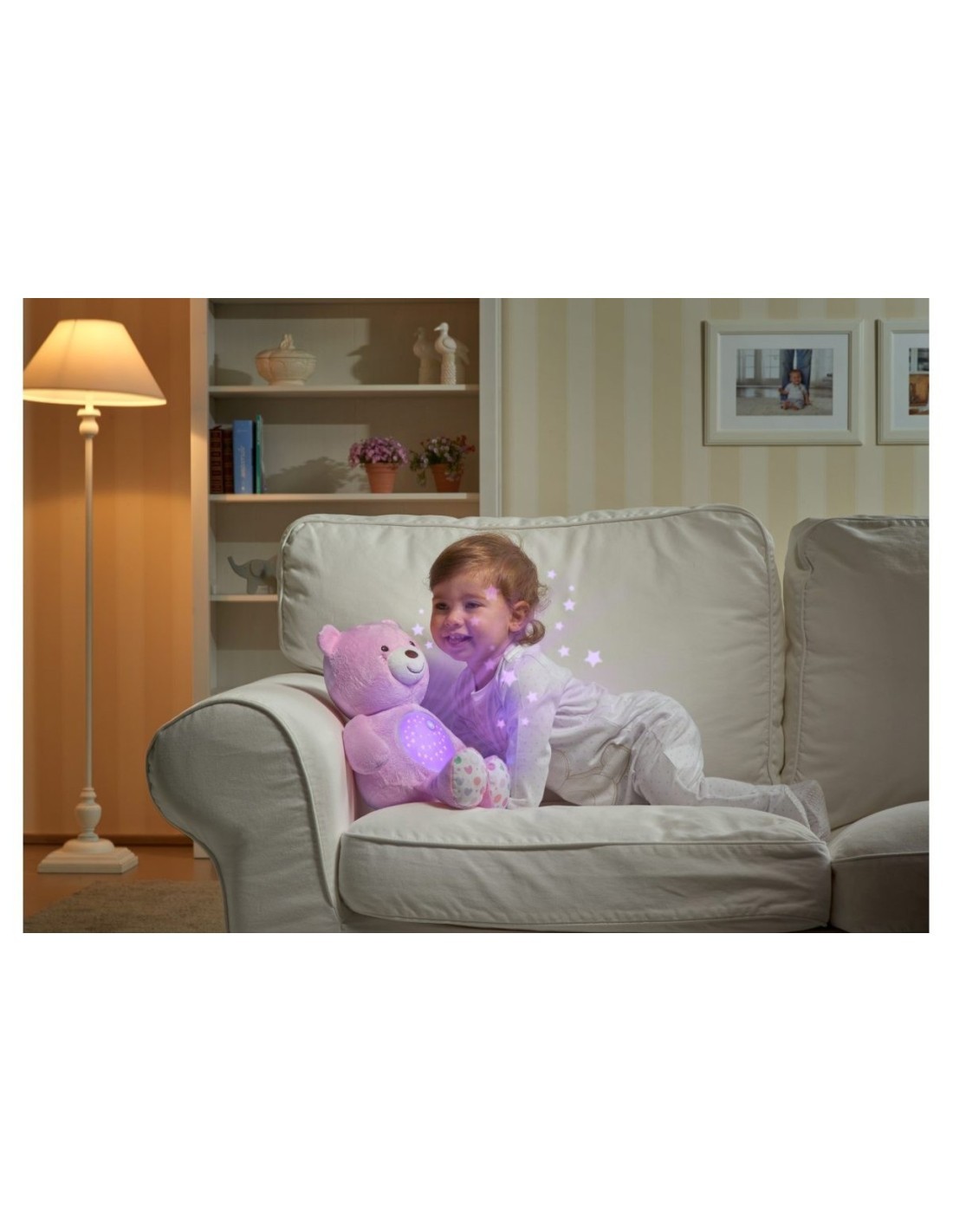 BABY BEAR ORSETTO PROIETTORE ROSA CHICCO su TreG Ingrosso