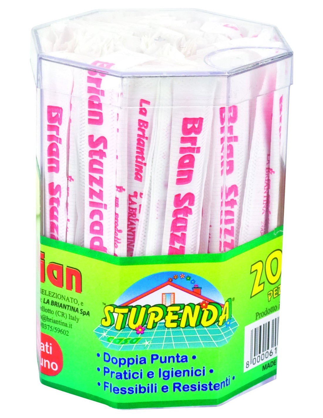 STUZZICADENTI BRIAN BUSTA 200 PZ LA BRIANTINA su TreG Ingrosso