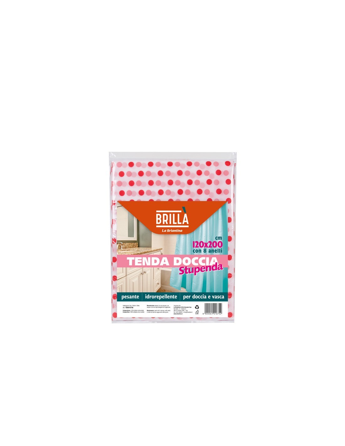 TENDA DOCCIA 1675A 120X200 STUPENDA su TreG Ingrosso