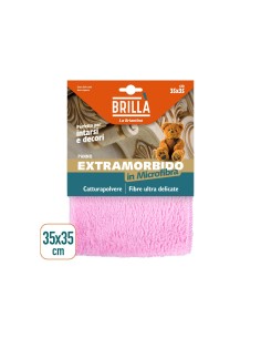 PANNO IN MICROFIBRA EXTRAMORBIDO 35X35 CM LA BRIANTINA su TreG Ingr...