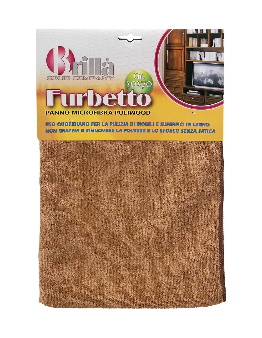 PANNO FURBETTO PAN04309A PULIWOOD 50X70 su TreG Ingrosso