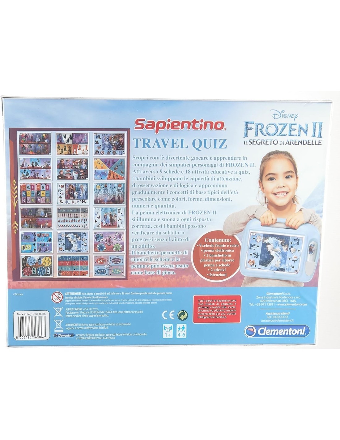 SAPIENTINO 16186 FROZEN2 TRAVEL QUIZ su TreG Ingrosso