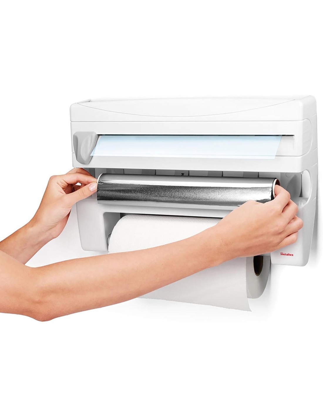 ROLL'N'ROLL DISPENSER ROTOLI IN PLASTICA METALTEX su TreG Ingrosso