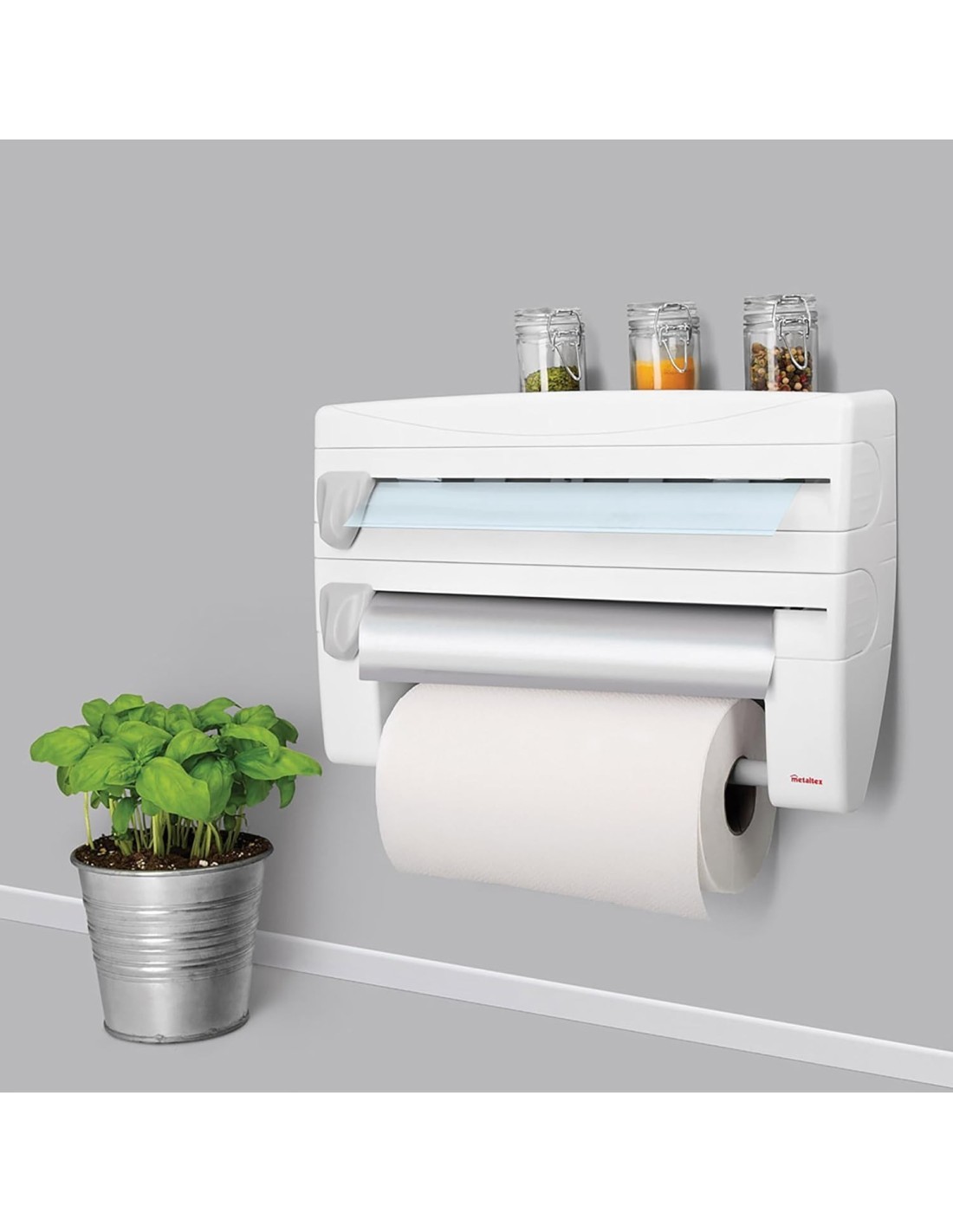 ROLL'N'ROLL DISPENSER ROTOLI IN PLASTICA METALTEX su TreG Ingrosso