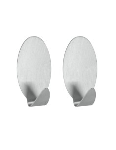 JUMBO BLISTER 2 GANCI IN ACCIAIO INOX SATINATO METALTEX su TreG Ing...