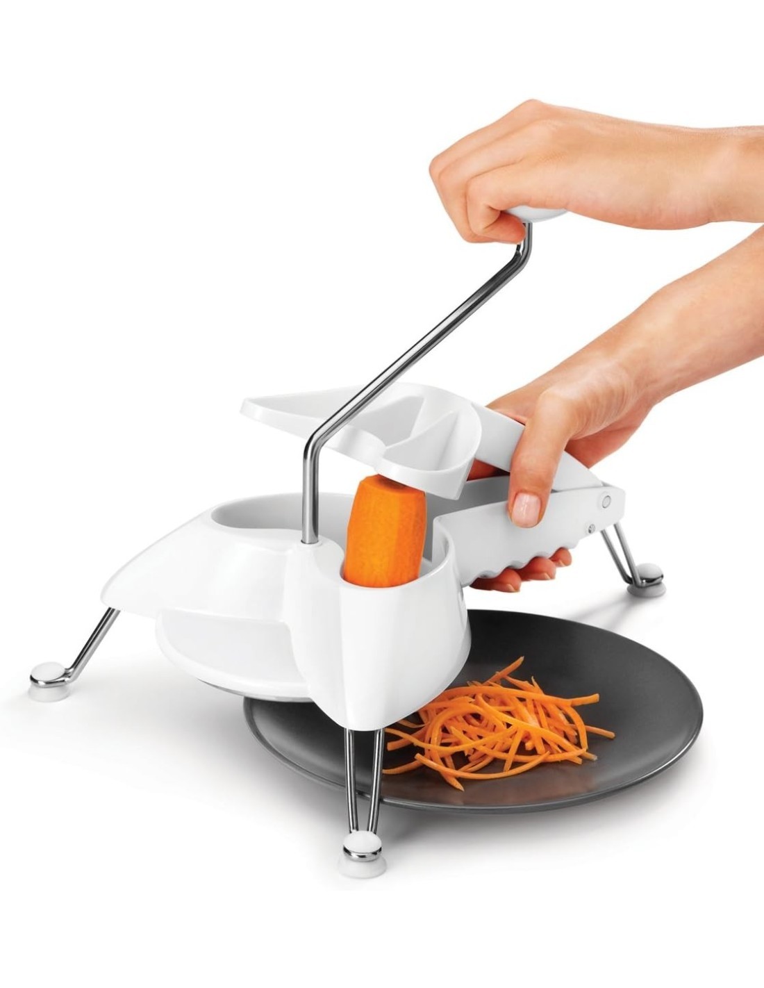 GRATTUGIA JULIENNE IN PLASTICA E ACCIAIO INOX METALTEX su TreG Ingr...