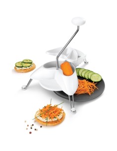 GRATTUGIA JULIENNE IN PLASTICA E ACCIAIO INOX METALTEX su TreG Ingr...