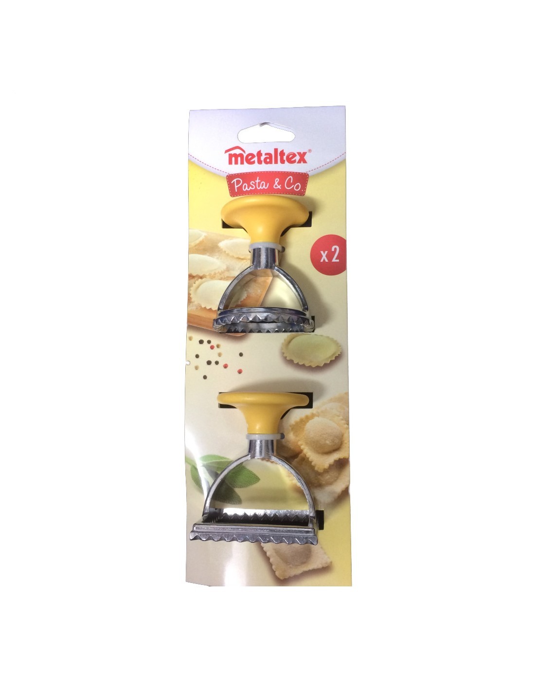 STAMPO 24 RAVIOLI QUADRATI 25X6,5 CM METALTEX su TreG Ingrosso