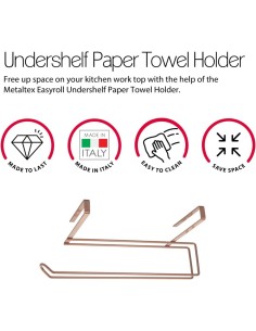 EASYROLL COPPER PORTAROTOLO IN RAME CON GANCIO METALTEX su TreG Ing...