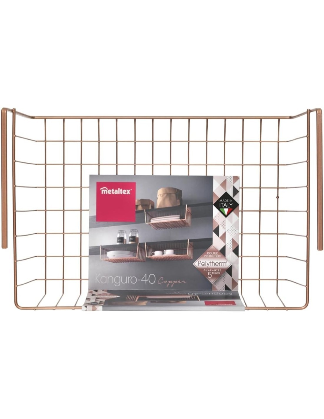 KANGURO40 COPPER CESTO SOTTORIPIANO IN RAME METALTEX su TreG Ingrosso