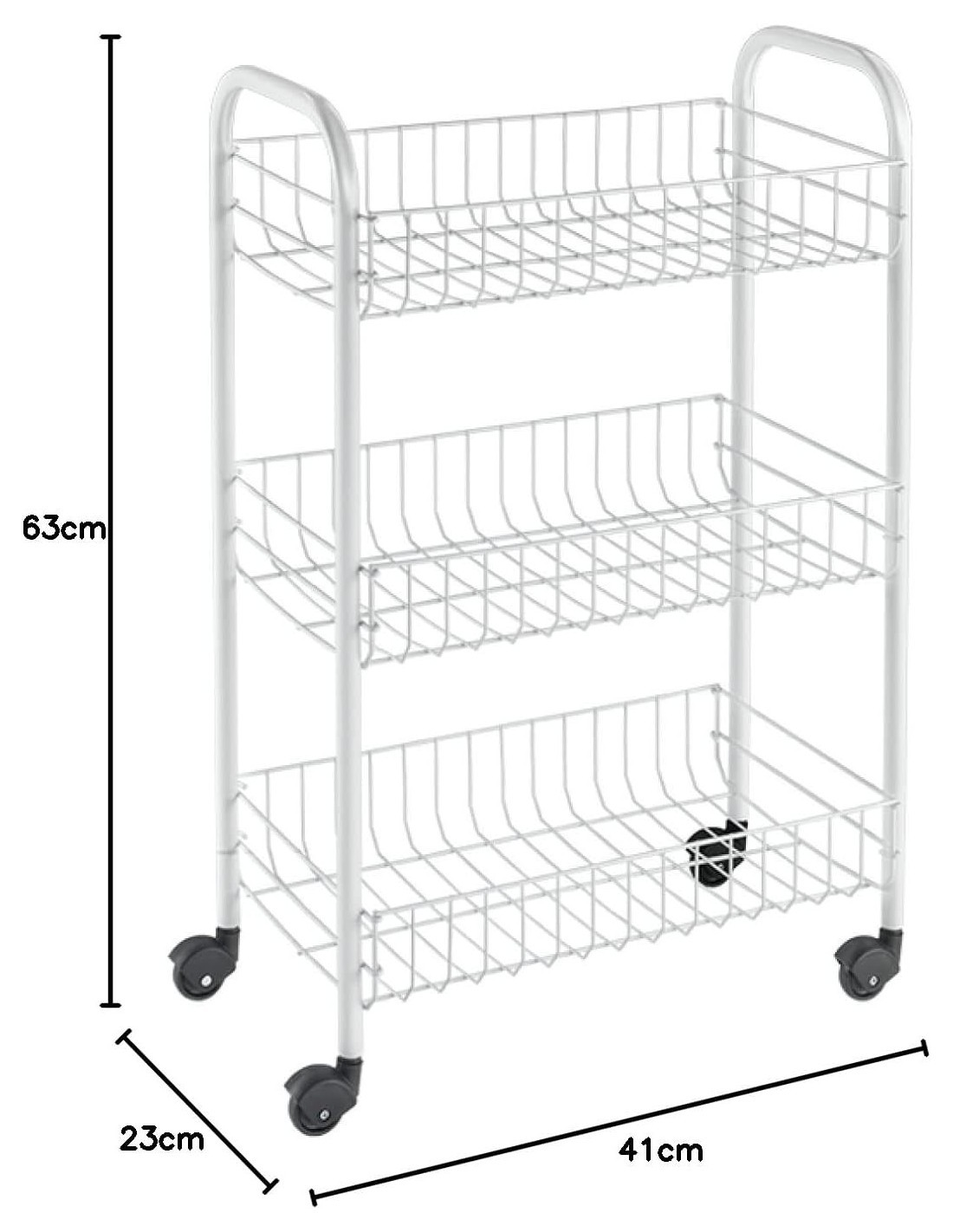 SCAFFALETTO SIENA 3 PIANI 340633 su TreG Ingrosso