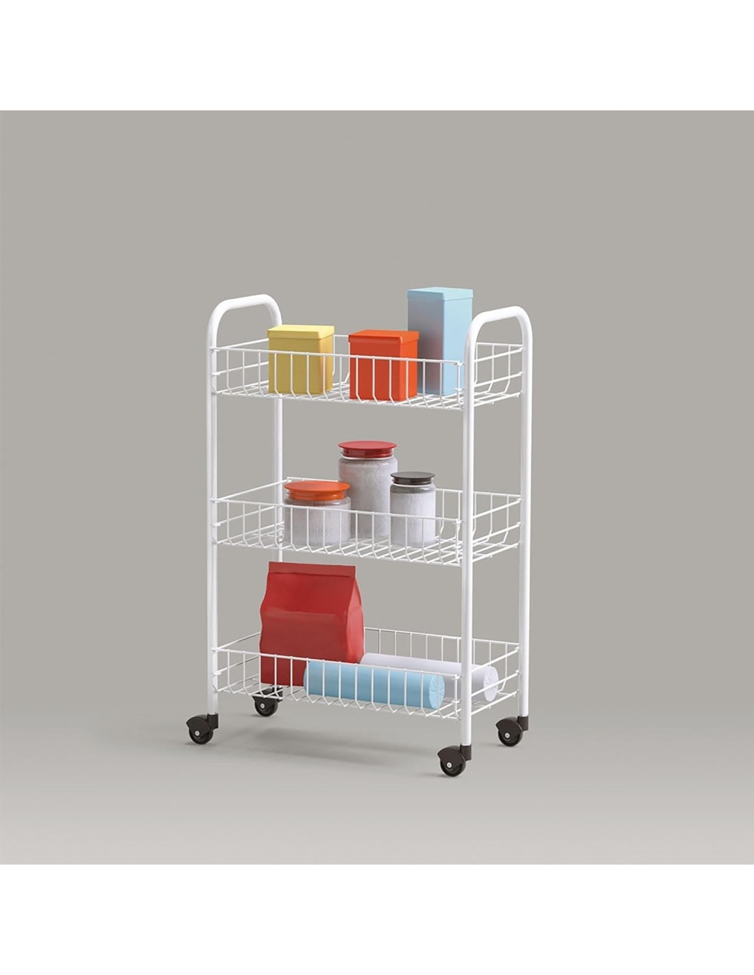 SCAFFALETTO SIENA 3 PIANI 340633 su TreG Ingrosso