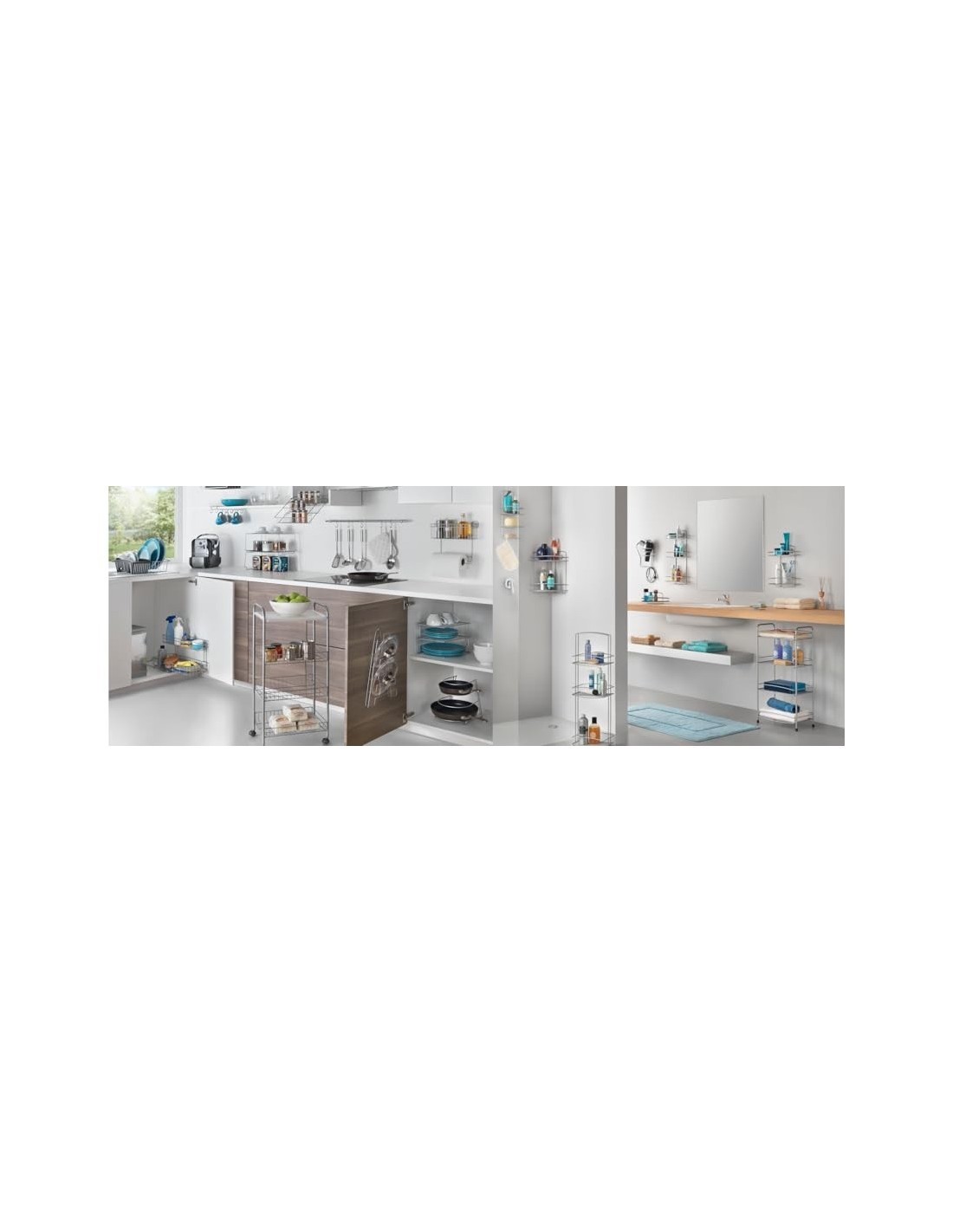 SCAFFALETTO SIENA 3 PIANI 340633 su TreG Ingrosso