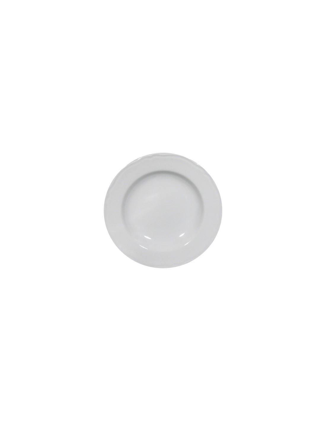 PRAGA PIATTO PIANO 26CM BIANCO SATURNIA su TreG Ingrosso