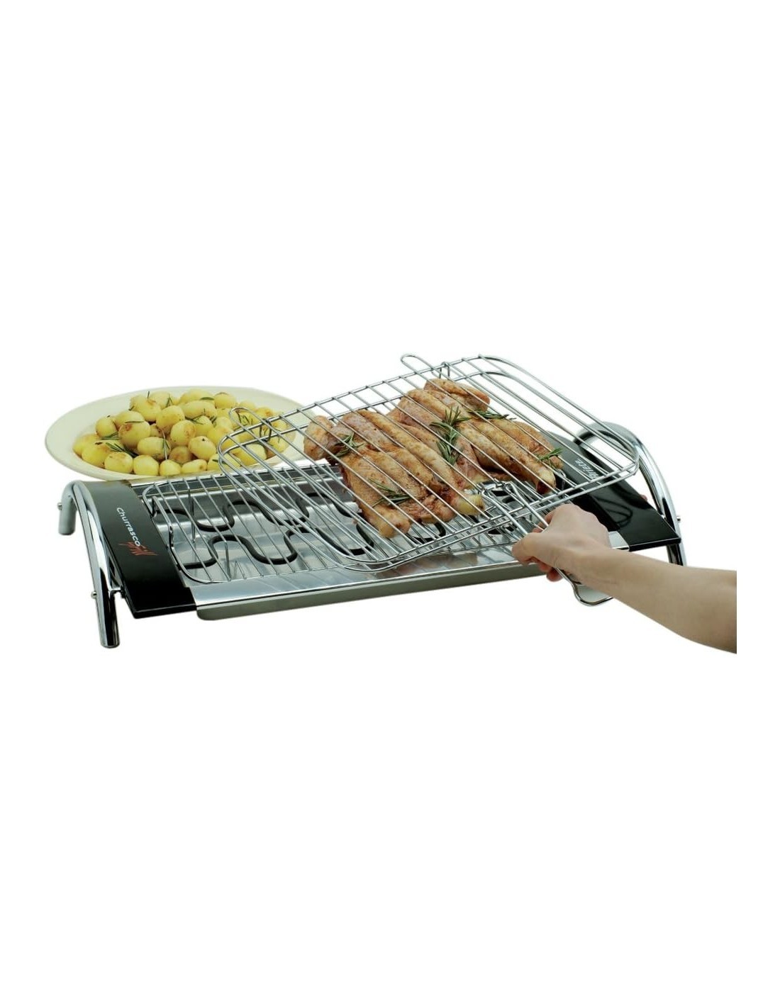 CHURRASCO GRILL BARBECUE BISTECCHIERA 2000W 732 ARIETE su TreG Ingr...