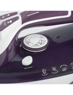 STEAM IRON FERRO DA STIRO A VAPORE PIASTRA CERAMICA 2200W 6243 ARIE...