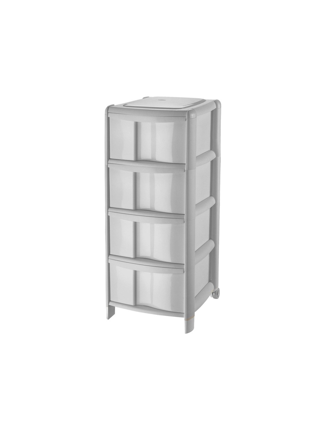 CASSETTIERA BAMBOO A 4 CASSETTI PANNA TONTARELLI su TreG Ingrosso