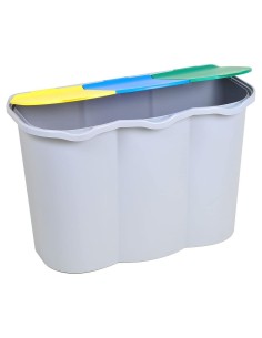 PATTUMIERA RACCOLTA DIFFERENZIATA 3 SCOMPARTI 80 LT BELLI E FORTI s...